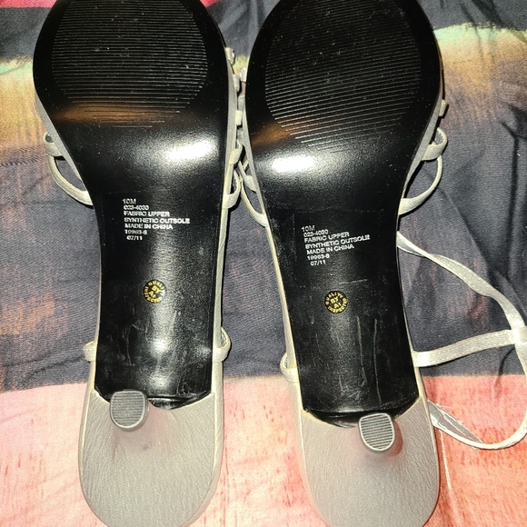 Jacqueline Ferrar Silver Evening Shoes 10M - Picture 4 of 7